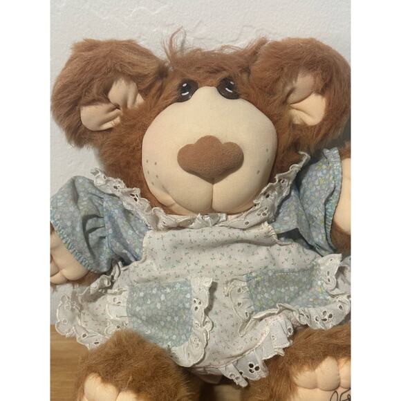 Vintage 1986 Furskins Persimmon Stuffed Teddy Bear Plush - Picture 2 of 5